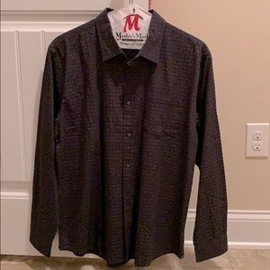 Men’s large Carbon to Cobalt button down